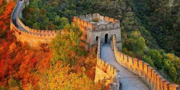 Du lịch Trường Thành mùa thu là một bức tranh cực đẹp 