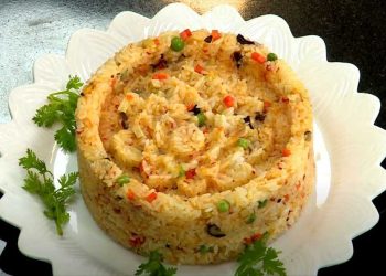 Cách làm cơm chiên Dương Châu chay thơm ngon đẹp mắt